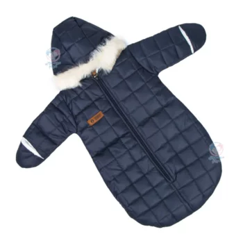 قنداق فرنگی کلاهدار کاپشنی مامی لند Mamiland سرمه ای