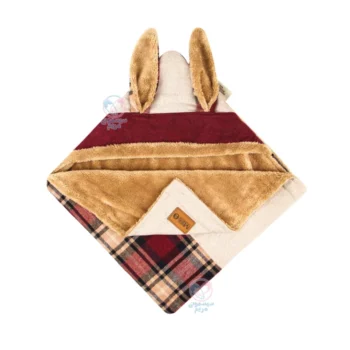 پتو کلاهدار لوکس چهار‌خونه مامی‌لند Mamiland