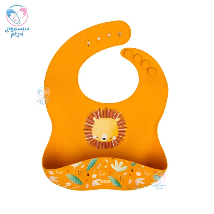 پیشبند سیلیکونی ساسی Sassi دارای محفظه جمعآوری غذا