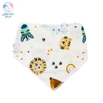 دستمال گردن سبی Sebi 1802 شیر و حیوانات کرم