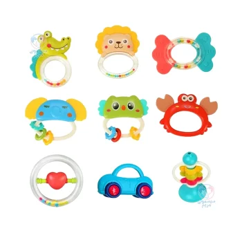 جغجغه و دندانگیر 9 عددی حیوانات بیبی ایرن Bibi Irn 60882