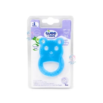 دندانگیر سیلیکونی خرس وی کر Wee Care آبی