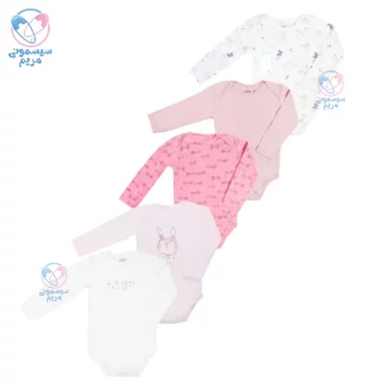 پک بادی بلند 5 عددی ماماس اند پاپاس خرگوش و پاپیون Mamas&Papas