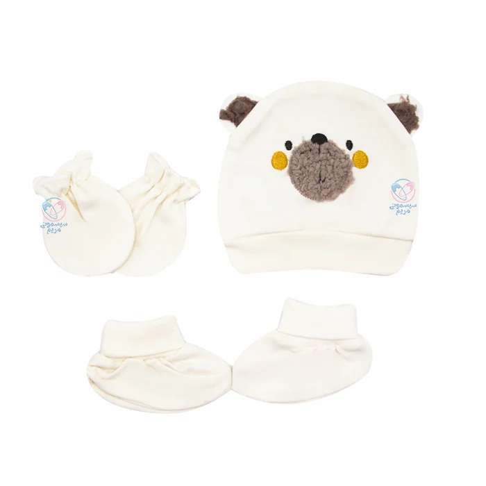 ست کلاه و دستکش و پاپوش خرس پشمالو پاپو 163069 Papo حفظ کیفیت و رنگبندی زنده