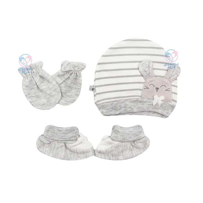 ست کلاه و دستکش و پاپوش موش پاپو 163057 Papo حفظ گرما