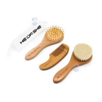 شانه و برس چوبی الیاف طبیعی هی اور شی He Or She