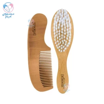 شانه و برس چوبی دکتر براون Dr Brown's 086