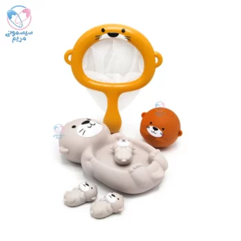 ست اسباب بازی حمام سیلیکونی با تور ماهیگیری کونیگ کیدز خرس Konig Kids 695