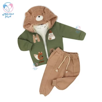 ست سه تیکه سویشرت و بلوز شلوار ایندیگو آلپ Indigo 24237