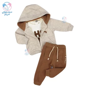 ست سه تیکه سویشرت و بلوز شلوار ایندیگو لامینو Indigo 24234