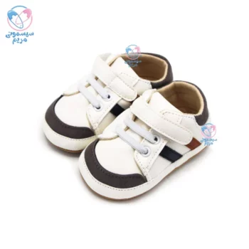 پاپوش بغل دو خط جلو طوسی مستر شوز Mr Shoes