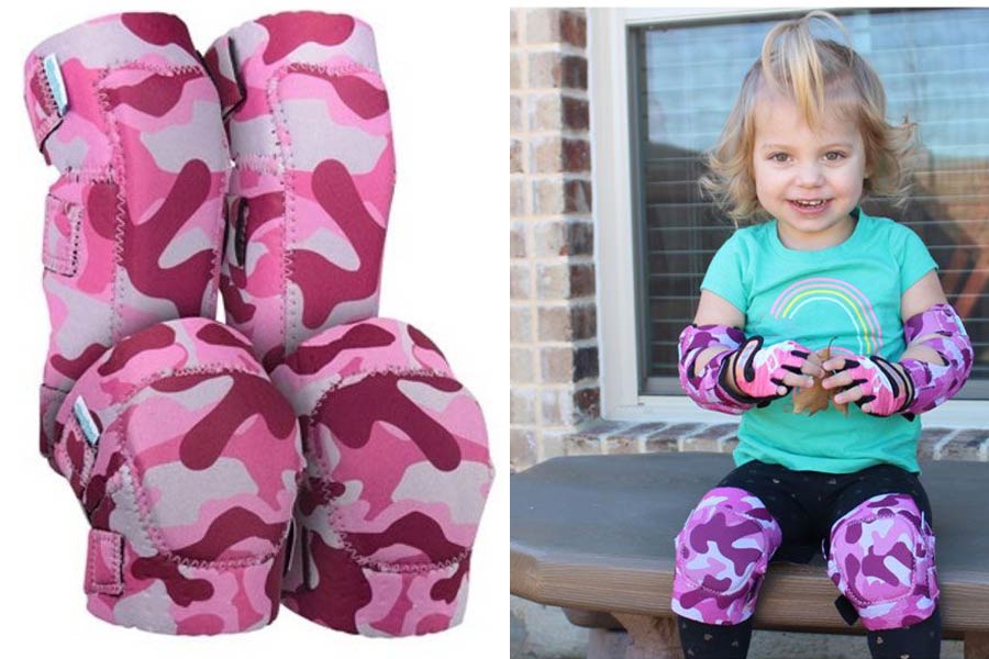 زانوبندها تا حدود سه سالگی از پاهای کودک در برابر خطر زمین خوردن یا آسیبهای احتمالی حمایت میکنند.