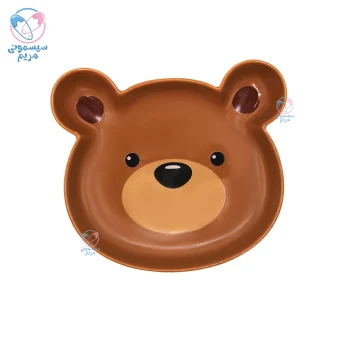 بشقاب سرامیکی شیونگ هان هان تدی گوش دار Xiong Hanhan