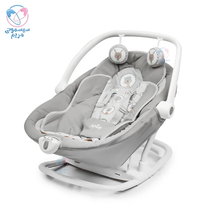 گهواره برقی نوزاد جویی sansa 2in1 با کمربند ایمنی چند نقطهای