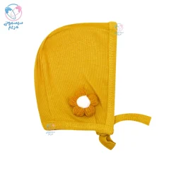 کلاه بندی کبریتی گلدار پاسی Possi 30317 خردلی